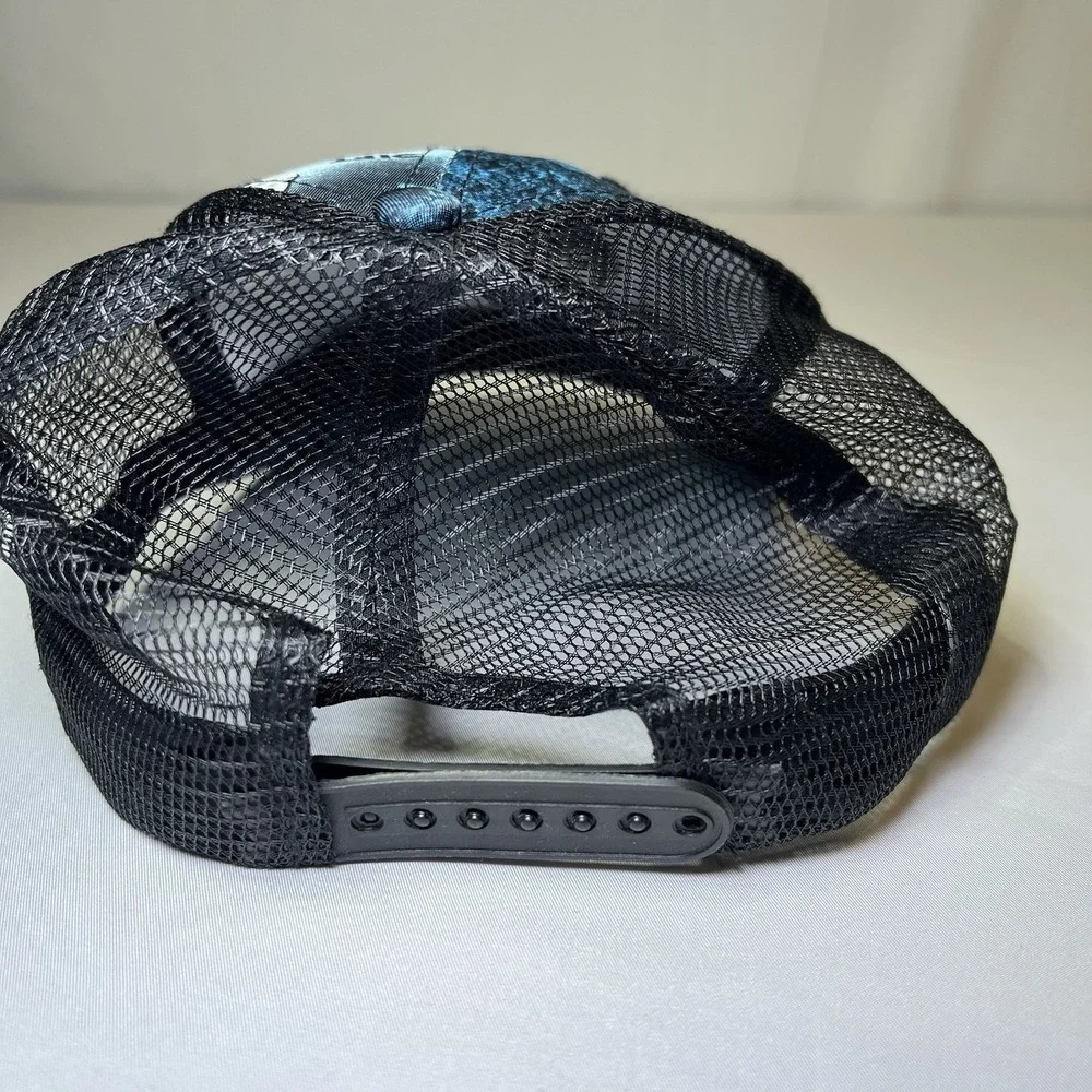 Bass Pro Shops Ocean Digital Camo Water Adjustable Strapback OSFM Hat‎ Cap Blue